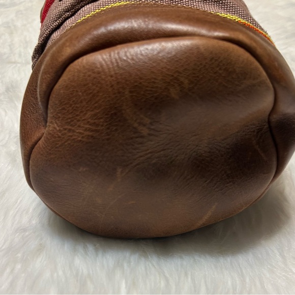 WILL Leather Goods Brown and Multicolor Blanket Tote/Carrier - Picture 13 of 16